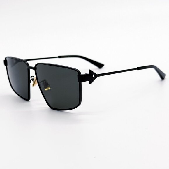 NEW BOTTEGA VENETA SUNGLASSES BV1223S 001 AVIATOR BLACK WOMEN EYEWEAR - Picture 6 of 10